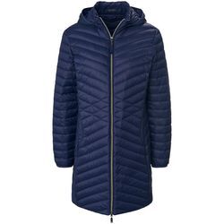 Daunen-Long-Steppjacke MYBC blau