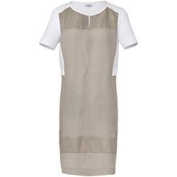 Kleid aus 100% Leinen Riani beige