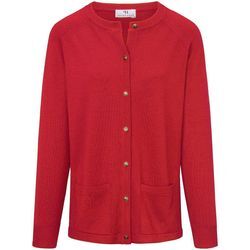 Strickjacke aus 100%Schurwolle Pure Tasmanian Wool Peter Hahn rot