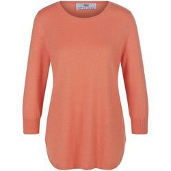 Rundhals-Pullover aus Seide und Kaschmir Peter Hahn Seide/Kaschmir orange