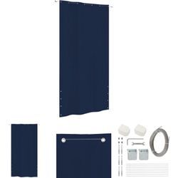 The Living Store Balkon-Sichtschutz Blau 140x240 cm Oxford-Gewebe - Sonnenschirme & Sonnenschutze