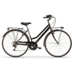 Trekkingrad MBM "Touring" Gr. 46, schwarz (schwarz, schwarz), Fahrräder, 46cm, 28 Zoll (71,12cm), für Damen, Kettenschaltung