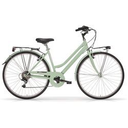 Trekkingrad MBM "Touring" Gr. 46, grün (grün, grün), Fahrräder, 46cm, 28 Zoll (71,12cm), für Damen, Kettenschaltung