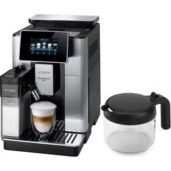 DE'LONGHI Kaffeevollautomat "PrimaDonna Soul ECAM 610.75.MB", inkl. Kaffeekanne im Wert von UVP € 29,99, Kaffeevollautomaten, silber (edelstahlfarben)B:26,2cm H:39cm T:48,5cm, Topseller