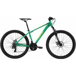 Mountainbike BIKESTAR Gr. 41, grün, Fahrräder, 41cm, 27,5 Zoll (69,85cm), für Damen und Herren, Kettenschaltung