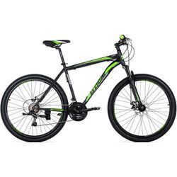 Mountainbike KS CYCLING "Catappa" Gr. 46, schwarz (schwarz, schwarz), Fahrräder, 46cm, 26 Zoll (66,04cm), für Damen und Herren, Kettenschaltung