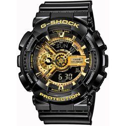 Chronograph CASIO G-SHOCK "GA-110GB-1AER", schwarz, Armbanduhren, Herren, Quarzuhr, Armbanduhr, Herrenuhr, digital, bis 20 bar wasserdicht