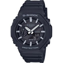 Chronograph CASIO G-SHOCK "GA-2100-1AER" Armbanduhren schwarz Herren Quarzuhr, Armbanduhr, Herrenuhr, digital, bis 20 bar wasserdicht