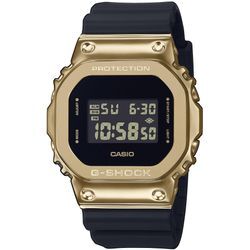 Chronograph CASIO G-SHOCK "GM-5600G-9ER" Armbanduhren schwarz Herren Quarzuhr, Armbanduhr, Herrenuhr, retro,digital,bis 20 bar wasserdicht