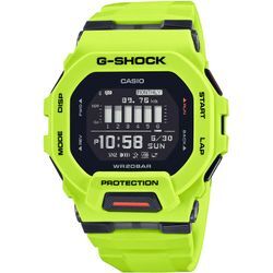 Smartwatch CASIO G-SHOCK "GBD-200-9ER" Smartwatches gelb (hellgelb) Smartwatch Armbanduhr, Herrenuhr, Bluetooth, Schrittzähler, Stoppfunktion