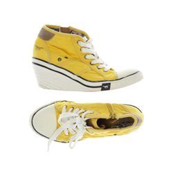 Mustang Damen Sneakers, gelb, Gr. 37