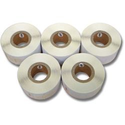 Set 5x Etiketten-Rolle 25mm x 54mm (500 Etiketten) kompatibel mit Dymo LabelWriter EL60 Turbo, LW400 Duo Etiketten-Drucker - Vhbw