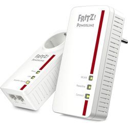 AVM - FRITZPowerline Powerline 1260E wlan Set 1200 Mbit/s Eingebauter Ethernet-Anschluss Weiß 2 Stück(e)