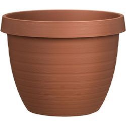 Scheurich - Country Star 40, Pflanzgefäß/Blumentopf/Pflanzkübel, rund, Farbe: Terracotta, hergestellt aus 100 % recyceltem Kunststoff, 3 Jahre