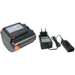 Trade Shop - Trade-Shop 2in1 Set: Li-Ion Akku 18V / 2000mAh + Schnell-Ladegerät kompatibel mit Gardena 09840-20 9840-20 9840 09839-20 9839-20 9839