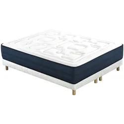 Bett 160 x 200 cm Boxspring und Memory-Foam-Matratze BENJI