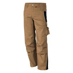 QUALITEX HIGH QUALITY WORKWEAR Bundhose PRO khaki/schwarz Damen: 36 Herren: 42