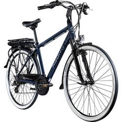 Agon Avesa E Bike Trekkingrad Damen Herren ab 155 cm mit Nabenmotor Pedelec Trekking Fahrrad mit 21 Gang und Beleuchtung StVZO