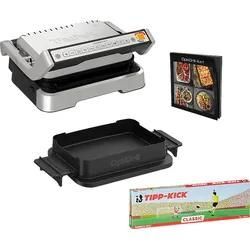 TEFAL GC774D.TK OptiGrill 4-in-1 inkl. Backschale und Tipp-Kick Spiel Kontaktgrill