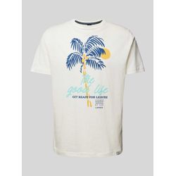 T-Shirt mit Motiv- und Statement-Print