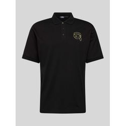 Poloshirt mit Logo-Print