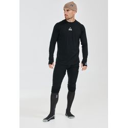 Funktionsshirt SOS "Nuuk", Herren, Gr. S, schwarz, 100% Wolle, unifarben, sportlich, normal, Rundhals, Langarm, Shirts, mit temperatur- und feuchtigkeitsregulierender Funktion