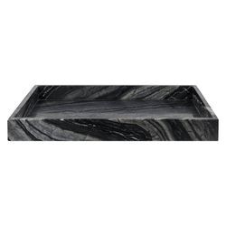 Mette Ditmer - Marble Tablett, 30 x 40 cm, schwarz / grau