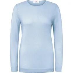 Rundhals-Pullover aus 100% Premium-Kaschmir Peter Hahn Cashmere blau, 44