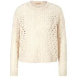 Rundhals-Pullover tRUE STANDARD beige, 48