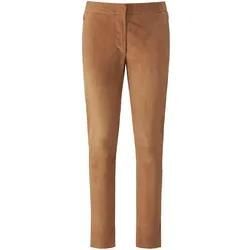 Knöchellange Lederhose Fadenmeister Berlin braun, 40