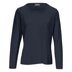 Rundhals-Pullover aus Schurwolle und Kaschmir include blau, 40