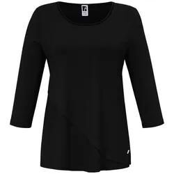 Rundhals-Shirt 3/4-Arm Anna Aura schwarz, 46