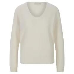 Rundhals-Pullover aus Seide und Kaschmir include weiss, 38