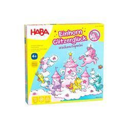 HABA Unisex Stapelspielzeug Einhorn Glitzerglück – Wolkenstapelei 1er Pack