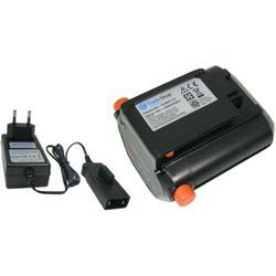 Trade Shop - Trade-Shop 2in1 Set: Li-Ion Akku 18V / 2500mAh + Schnellladegerät für Gardena 8877-20 8881-20 9335-20 9837-20 9823-20 9825-20 9838-20