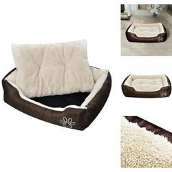 Vidaxl - Hundebetten - Living Hundebett Braun und Beige xxl - Braun