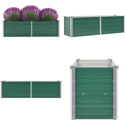 Vidaxl - Garten-Hochbeet Verzinkter Stahl 160x40x45 cm Grün - Hochbeet - Hochbeete - Home & Living - Grün