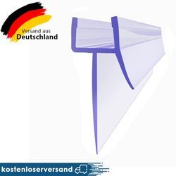 Duschdichtung für 8mm Glasdicke mit zwei Lippen zur unteren Duschprofil Wasserabweiser Ersatzdichtung Duschtürdichtung 90cm,PVC,Schimmelbeständigkeit