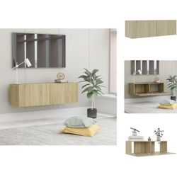 Vidaxl - TV-Möbel - Living TV-Schrank Sonoma-Eiche 100x30x30 cm Holzwerkstoff - Braun