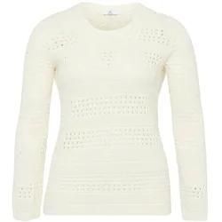 Rundhals-Pullover Emilia Lay weiss, 48