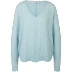 V-Pullover Peter Hahn blau, 38