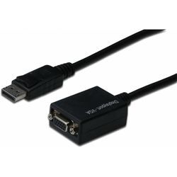 DIGITUS ASSMANN Adapterkabel DisplayPort Stecker auf VGA HD15 Buchse 0,15m AWG28 doppelte Schirmung (AK-340403-001-S)