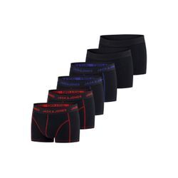 Jack & Jones Boxershorts Herren Retroshorts 6er Pack Basic Trunks (Vorteilspack, 6-St) Unterhosen mit Stretch, bunt