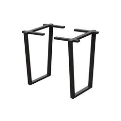 holz4home® Trapez Tischgestell Metall schwarz – 1 Paar (2 Stück)