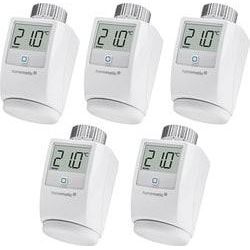 HOMEMATIC IP Heizkörperthermostat "5er Set", weiß (grundfarbe), B:5,8cm H:7,1cm T:9,7cm, Heizkörperthermostate