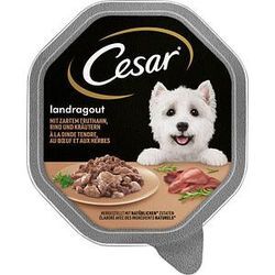 Cesar® Hunde-Nassfutter mit zartem Truthahn, Rind und Kräutern 14x 150,0 g