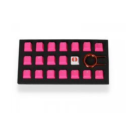 Tai-Hao 18-Key Gummi Double-shot Keycap-set - Rosa 018C03PK101