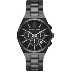 Chronograph MICHAEL KORS "LENNOX, MK9146" Armbanduhren schwarz Damen Quarzuhr, Armbanduhr, Damenuhr, Herrenuhr, Stoppfunktion