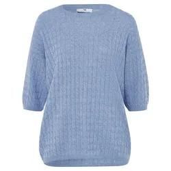 Rundhals-Pullover Peter Hahn blau, 40