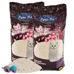 2 x 15 Liter Lyra Pet® SilverCat® Katzenstreu + 2 Mäuse